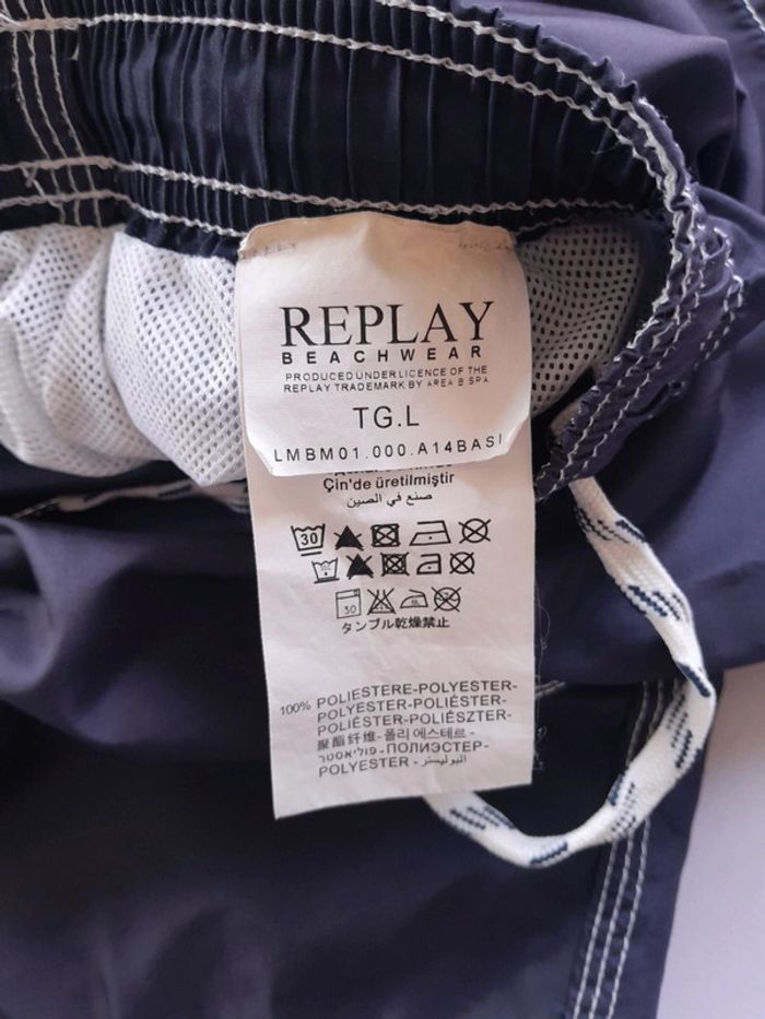 Short de bain Replay beachwear taille L - photo numéro 5