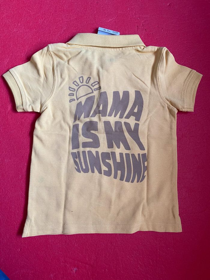 Polo « mama is my Sunshine » Gémo Taille 24 M - photo numéro 2