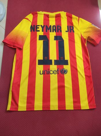 Maillot de foot Neymar FC Barcelone, Nike Authentique Officiel taille enfant 12/13 ans
