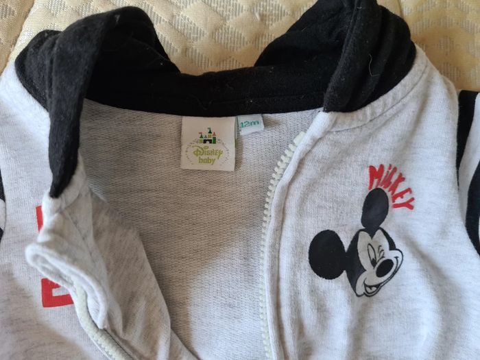 Ensemble joggin veste + pantalon TBE 12 mois Disney Mickey - photo numéro 3