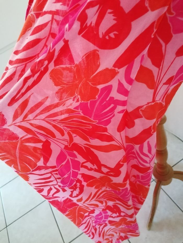 Pantalon été léger rose et orangé. Plage décontracté. T. XL - photo numéro 5