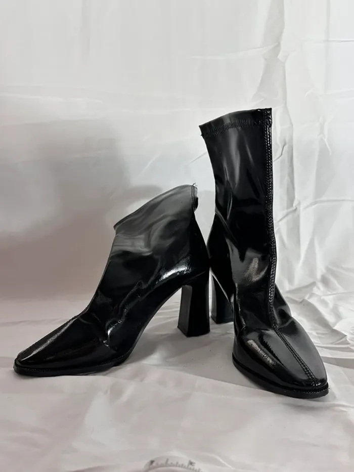 Bottines noires style coréen - YesStyle