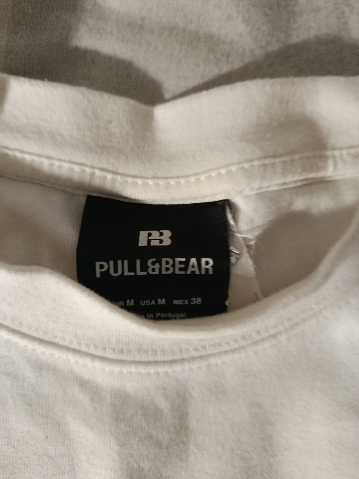 T-shirt pull & bear blanc - photo numéro 4