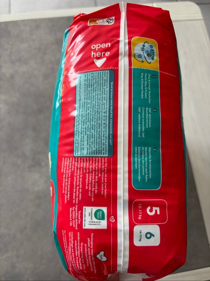 Couches Pampers baby dry pants T. 5 (x37) - photo numéro 2
