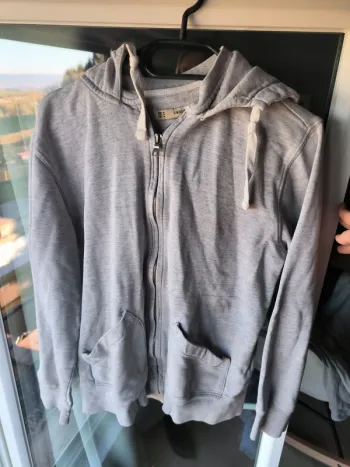 Veste sweat grise