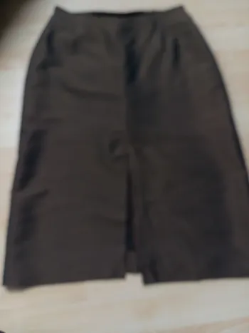 Jupe effet moiré brillant marron 1 2 3
