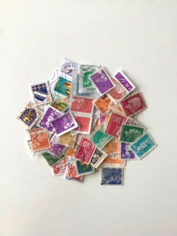 60 timbres français petit format