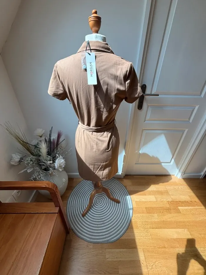 🤎 Robe camel style saharienne – Morgan – T36 Neuve avec étiquette - photo numéro 10