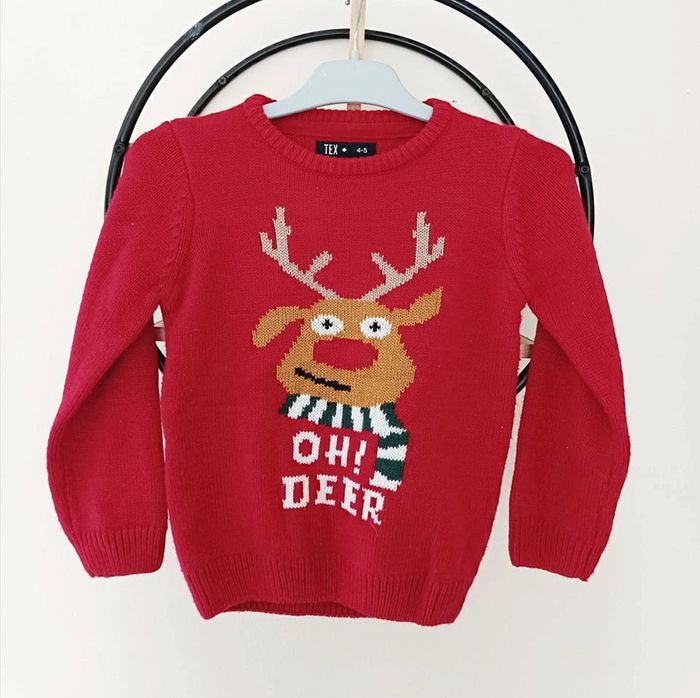 4-5 ans pull de Noël Tex
