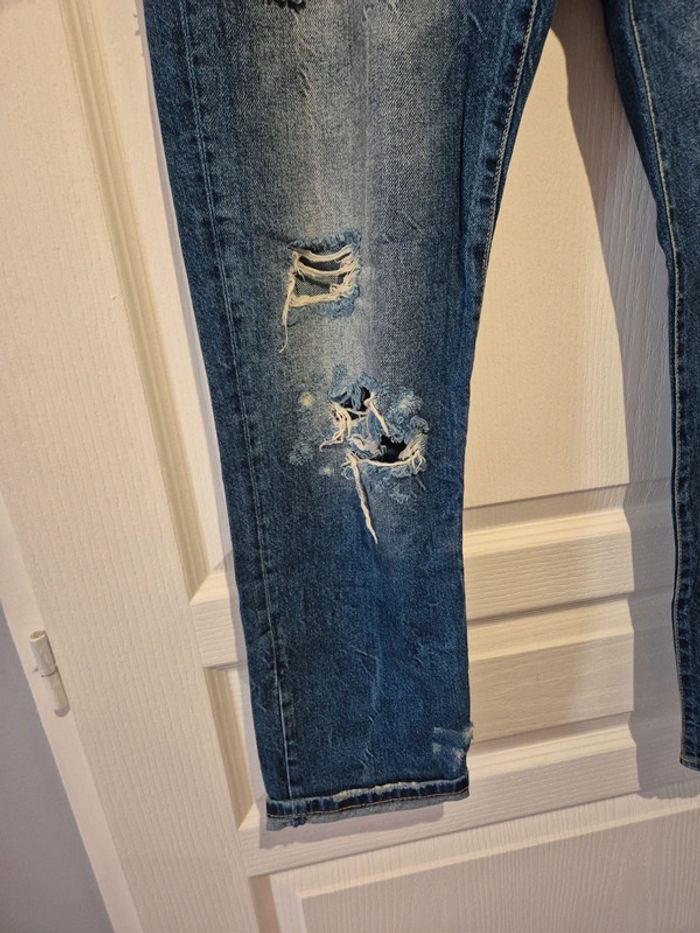 Jean déchire coupe loose Bershka - photo numéro 5