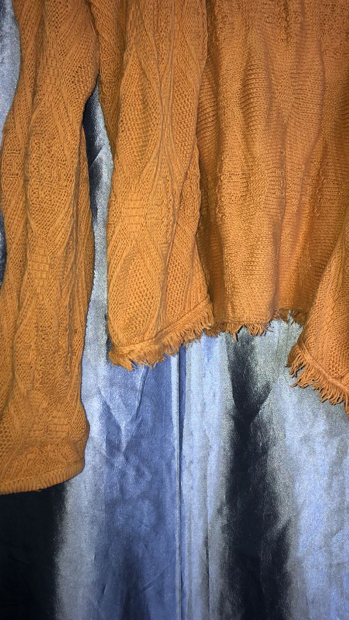 Gilet laine jaune moutarde Camaïeu - photo numéro 3