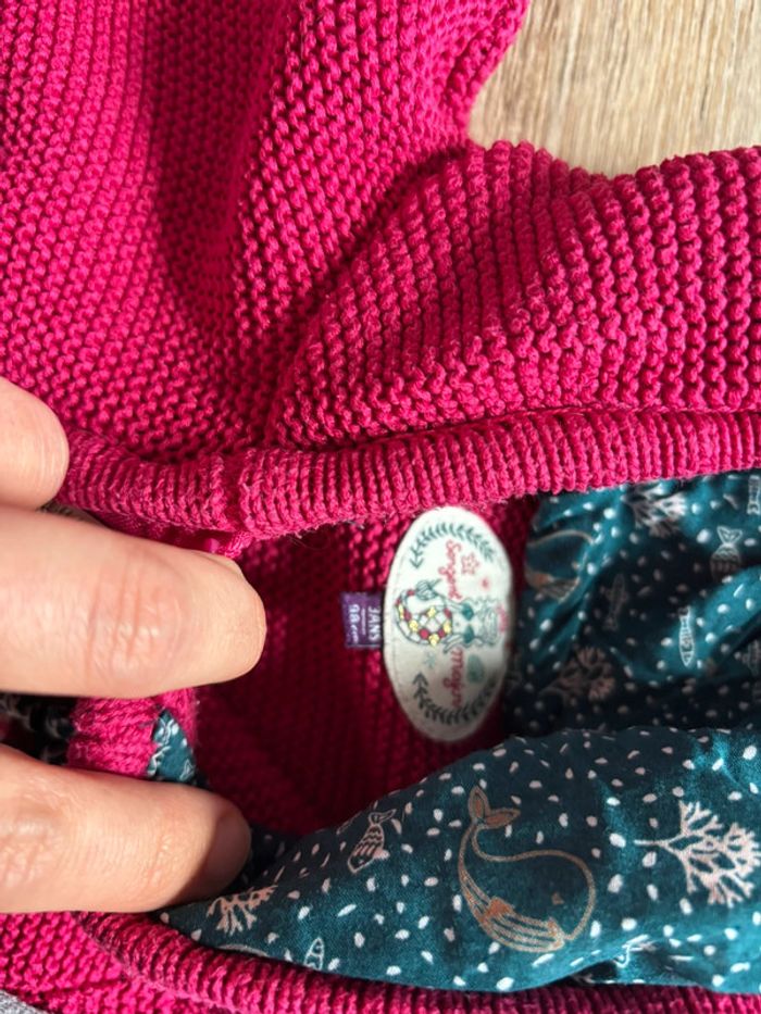 Lot de Gilet 3-4 ans fille rose et gris - photo numéro 3