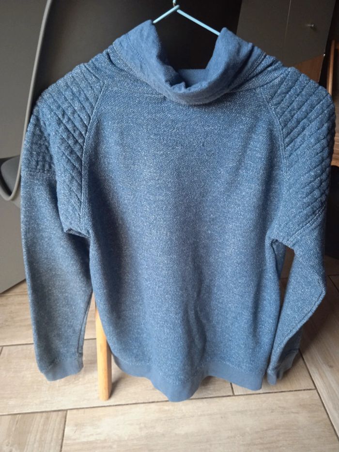 Pull à col roulé Kiabi (bleu), S - photo numéro 2