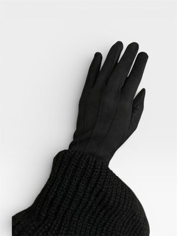 Gants en suédine noires