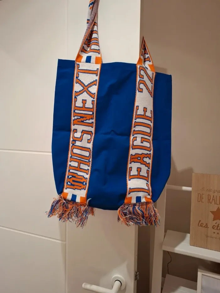 Grand sac bleu et orange - excellent état - photo numéro 5