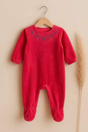 Très beau Pyjama 1 pièce velours Sergent Major – 6 mois