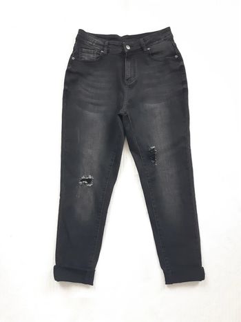 Pantalon noir troué T40