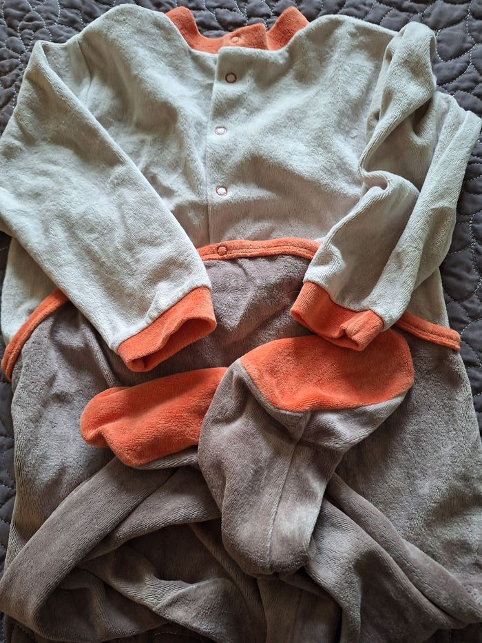 Lot de 2 grenouillères bébé absorba Velours 36 Mois - photo numéro 6