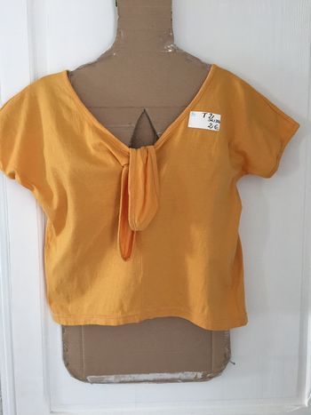 364-Tee-shirt moutarde T 2 (36/38)