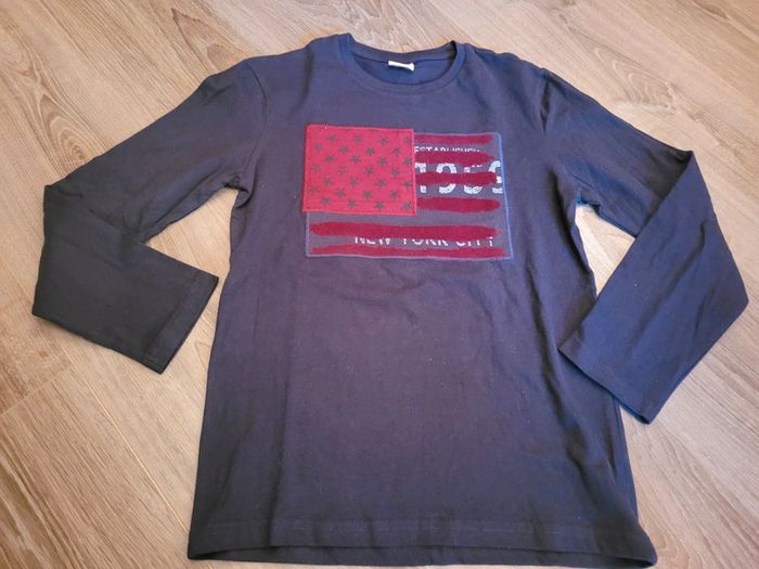 Tee-shirt bleu ML Tape à l'œil 10 ans