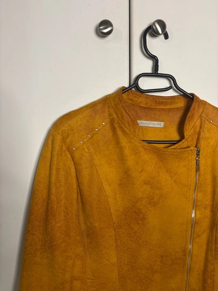 🌺veste moutarde Armand Thiery daim🌺 - photo numéro 2