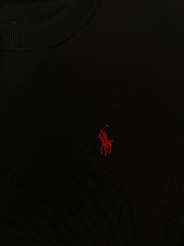 Pull Ralph Lauren noir logo rouge taille M - photo numéro 3