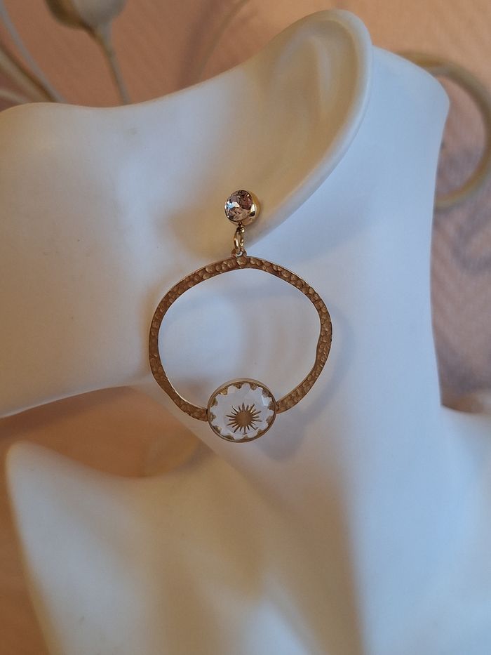 Boucles d'oreille dorees Bohm Paris - photo numéro 6