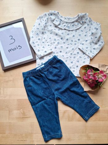 Ensemble pour fille taille 3 mois Marque primark très bon état