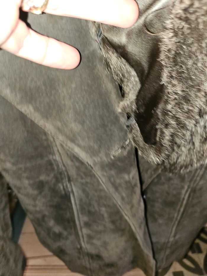 Veste en croûte de cuir M - photo numéro 3