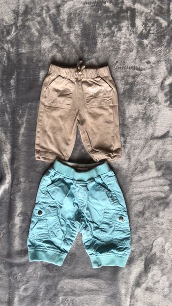 2 pantalons bébés vertbaudet 3 mois