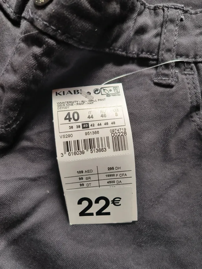 Pantalon jean de grossesse gris - photo numéro 2