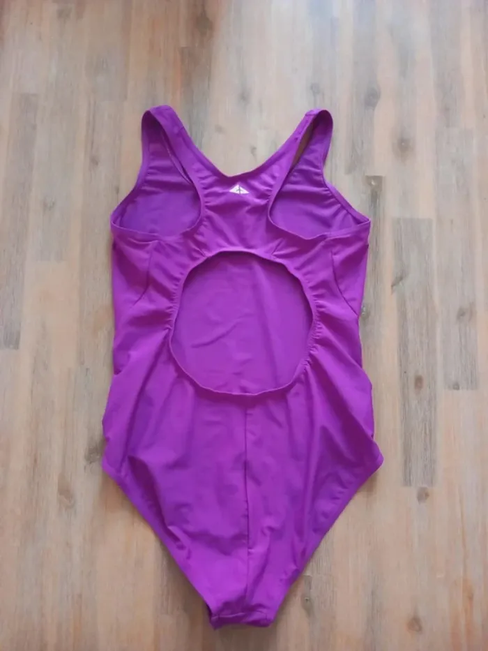 Maillot de bain 1 pièce violet Athlitech – 16 ans - photo numéro 2
