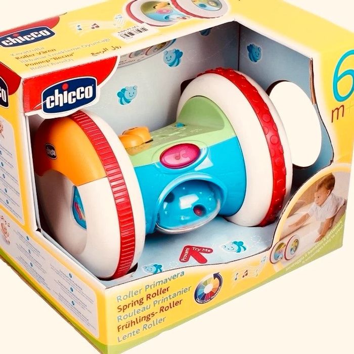 🌸Jouet grand rouleau musical printanier Chicco bébé