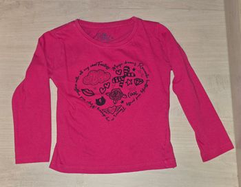 Tee shirt rose coeur
