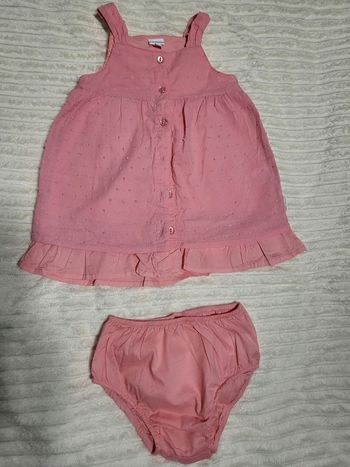 Robe bébé rose P'tit Bisou 