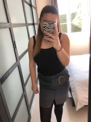 jupe avec ceinture mim taille 38