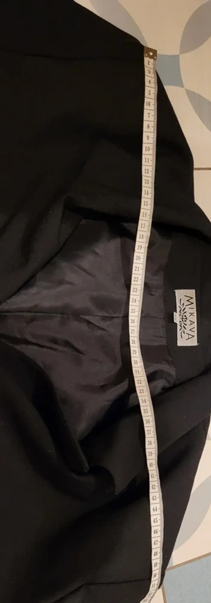 Veste blazer femme Mikava noire – Taille 54 – Noir - Très bon état - photo numéro 9
