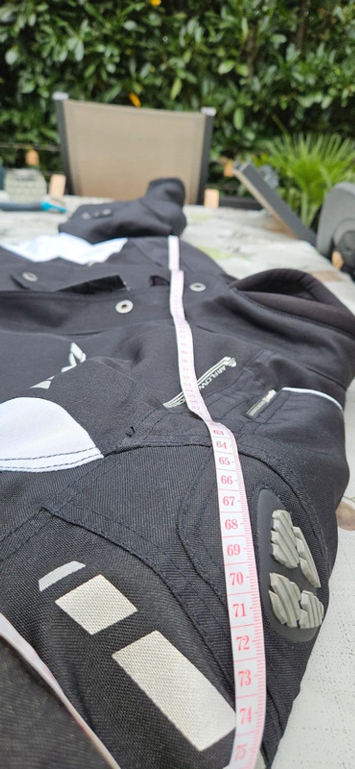 Veste de moto en tissu Ixon Shiroki HP noir / blanc - photo numéro 6