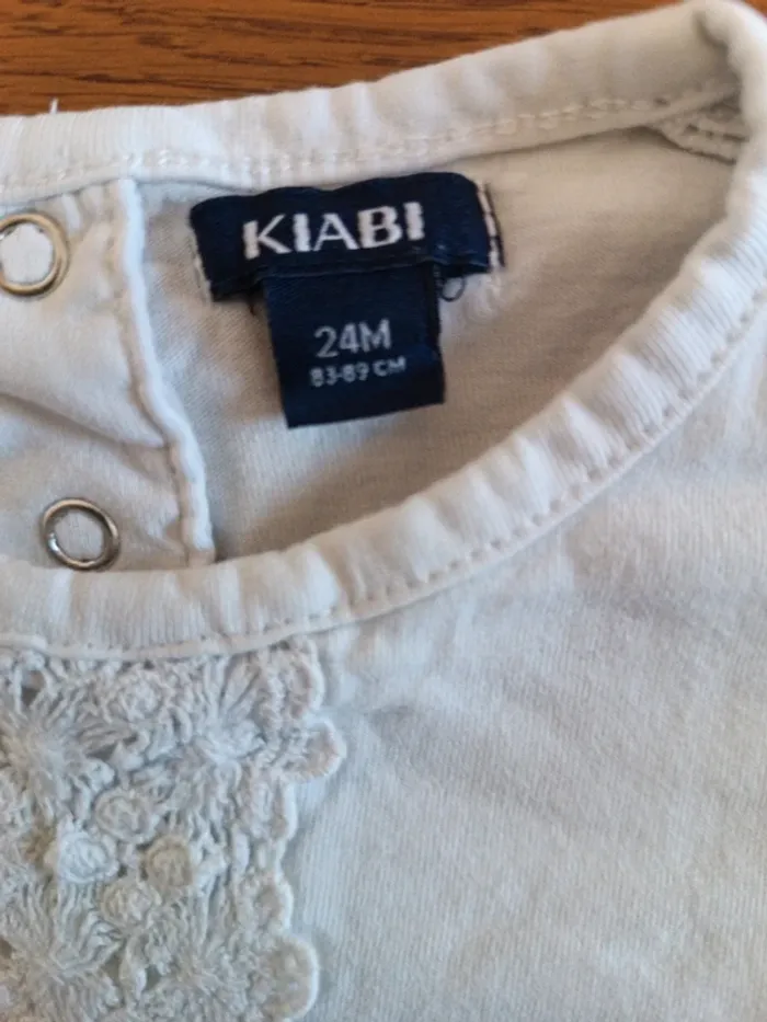 T-shirt blanc Kiabi 24M - photo numéro 4