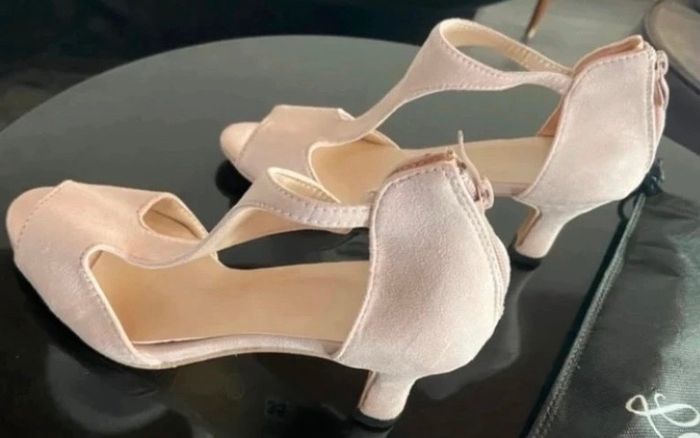 Chaussures de danse 5cm 35 rose neuves - photo numéro 2