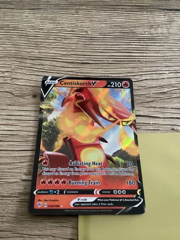 carte Pokémon 033/189 centiskorch V anglais ANG année 2020