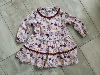 Robe coton manches longues