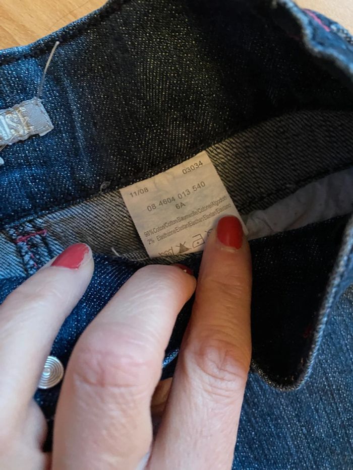 Jupe en jeans Vinyl Fraise Taille 6 ans - photo numéro 4