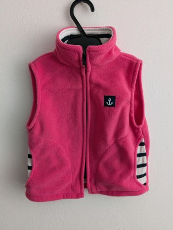 Bodywarmer rose 6 mois fille