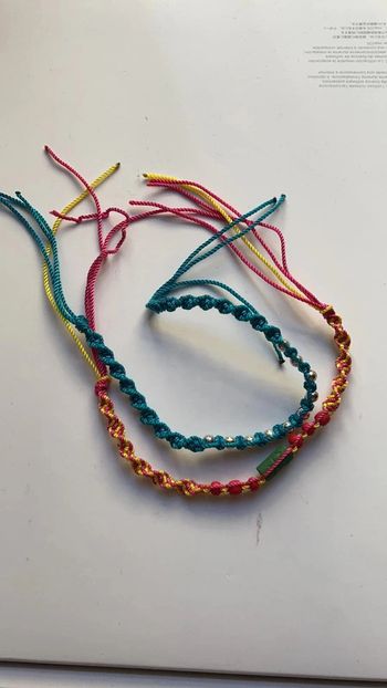 Lot de 2 bracelets tressés