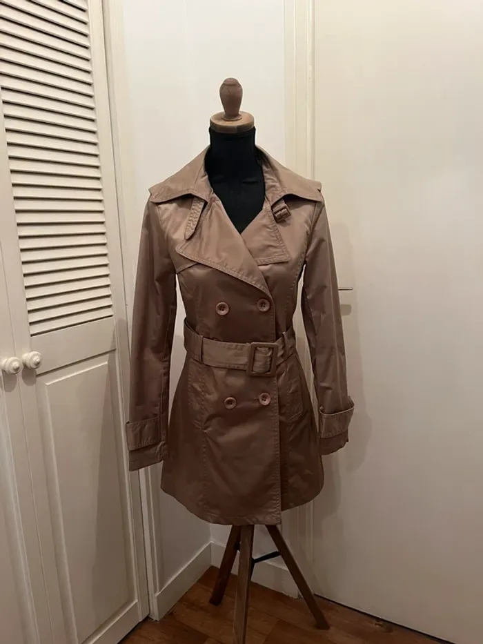 Veste - trench - camel - taille 36 - photo numéro 7
