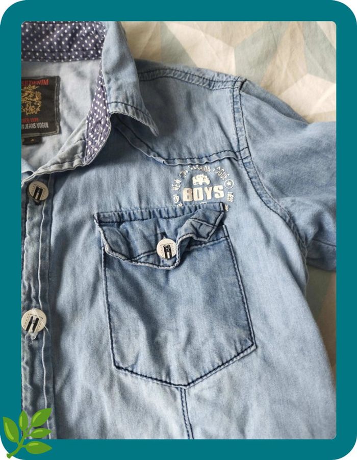 Chemise en jean garçon 4-6 ans - photo numéro 3