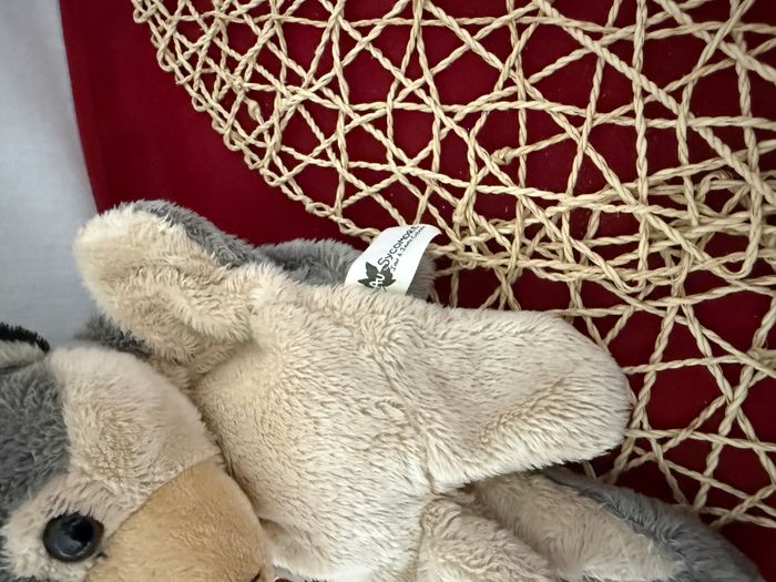 Au Sycomore Peluche Loup 23 cm - photo numéro 2