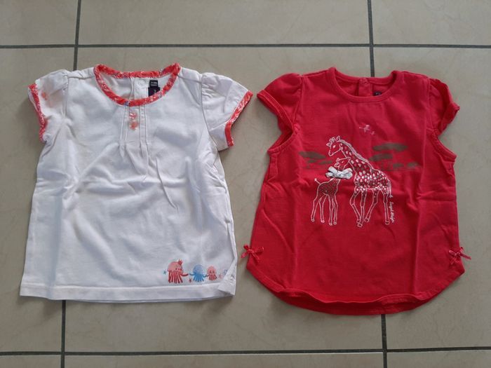 Lot de 9 tee shirts manches courtes fille 18 mois - photo numéro 6