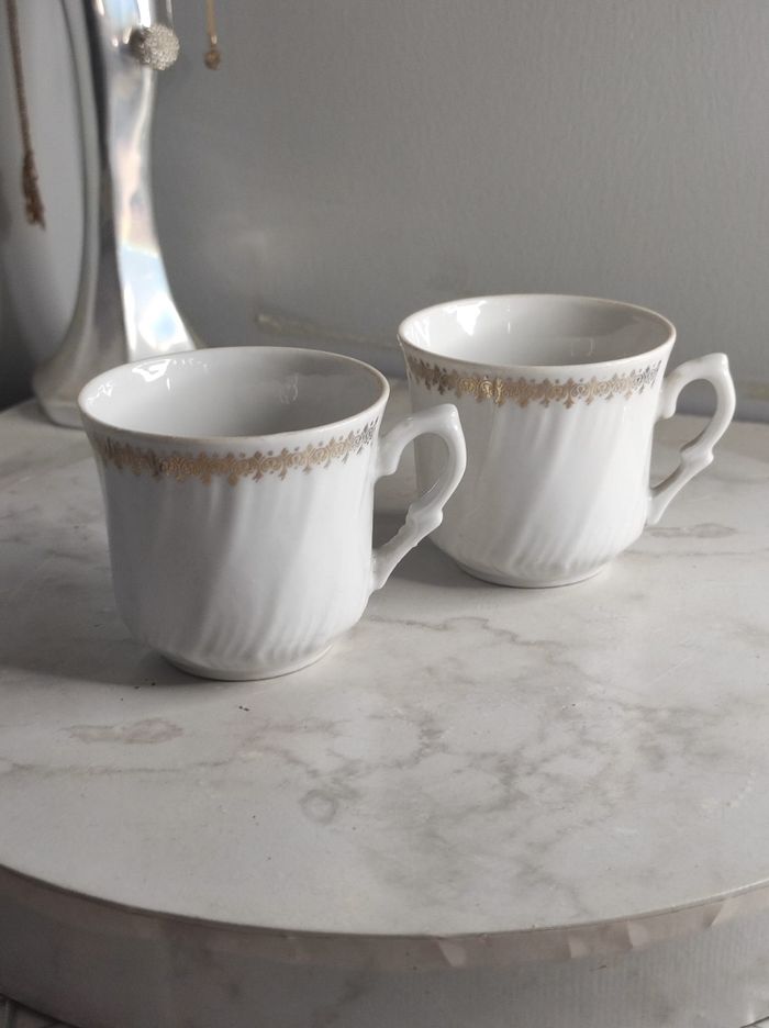 Tasses à café porcelaine